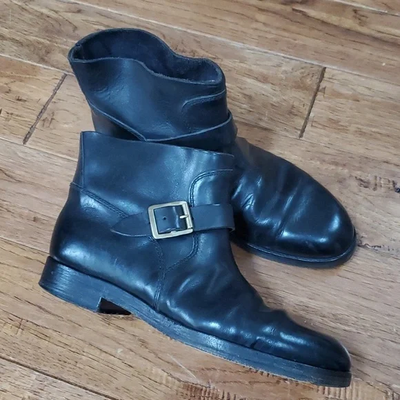 Golden Goose Hobby deluxe brand black booties